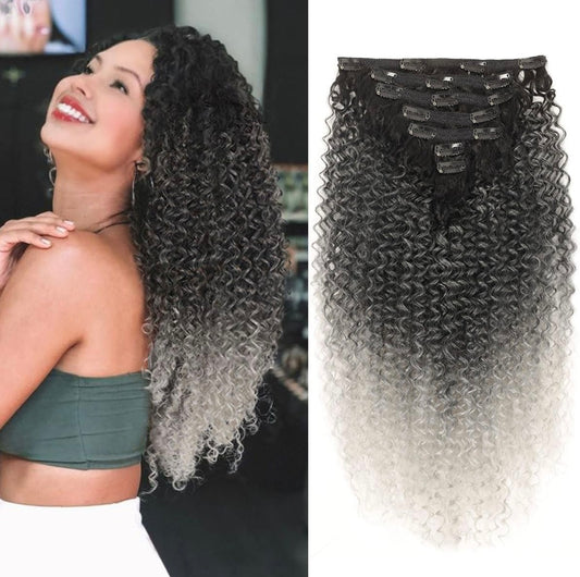 EXTENSIONES DE CLIP Color - Salt & Pepper