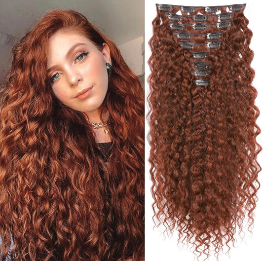 EXTENSIONES RIZADAS DE CLIP Color - Copper